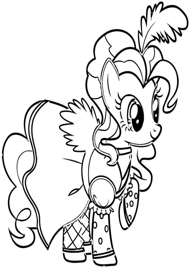 Pinkie pie kolorowanki